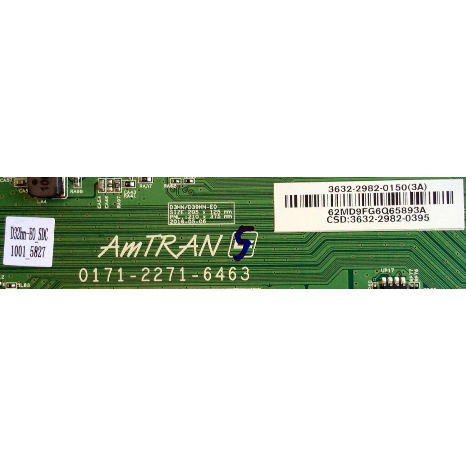 MAIN FUENTE (COMBO) PARA TV VIZIO / NUMERO DE PARTE 3632-2982-0150 / 0171-2271-6463 / 3632-2982-0395 / DISPLAY LSC320AN10-H02 / MODELO D32HN-E0 LAUSVMBS - Imagen 3
